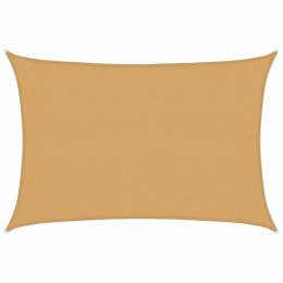ŻAGIEL PRZECIWSŁONECZNY WODOODPORNY OGRODOWY MARKIZA TARAS PIASKOWY 3X4M