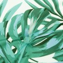 PODUSZKI NA KRZESŁA 4 SZT. WZÓR W LIŚCIE 40X40X3CM TKANINA