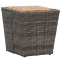 3-CZĘŚCIOWY ZESTAW MEBLI BISTRO RATTAN PE I AKACJA SZARY
