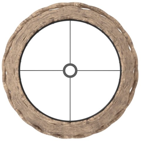 KLOSZ DO LAMPY BRĄZOWY Ø25X17CM WIKLINA