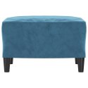PODNÓŻEK NIEBIESKI 60X50X41CM TAPICEROWANY AKSAMITEM