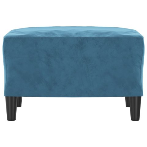 PODNÓŻEK NIEBIESKI 60X50X41CM TAPICEROWANY AKSAMITEM