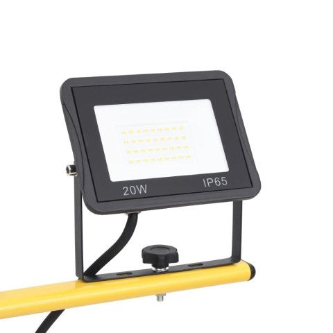 REFLEKTOR LED ZE STOJAKIEM 2X20 W CIEPŁE BIAŁE ŚWIATŁO