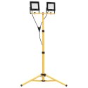 REFLEKTOR LED ZE STOJAKIEM 2X50 W ZIMNE BIAŁE ŚWIATŁO