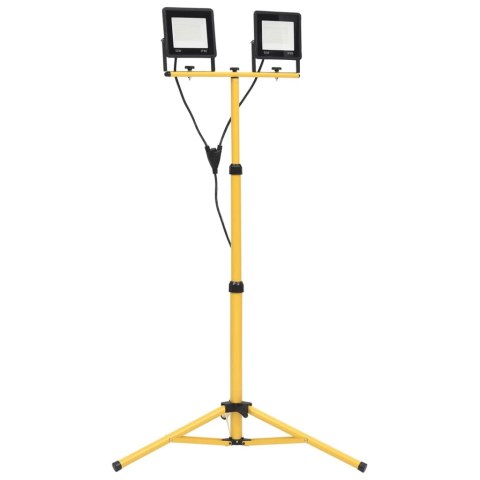 REFLEKTOR LED ZE STOJAKIEM 2X50 W ZIMNE BIAŁE ŚWIATŁO