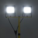 REFLEKTOR LED ZE STOJAKIEM 2X50 W ZIMNE BIAŁE ŚWIATŁO