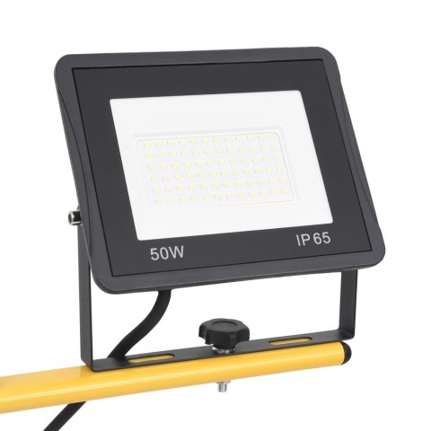 REFLEKTOR LED ZE STOJAKIEM 2X50 W ZIMNE BIAŁE ŚWIATŁO