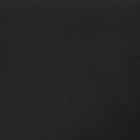 ROZKŁADANY FOTEL Z PODNÓŻKIEM CZARNY SZTUCZNA SKÓRA