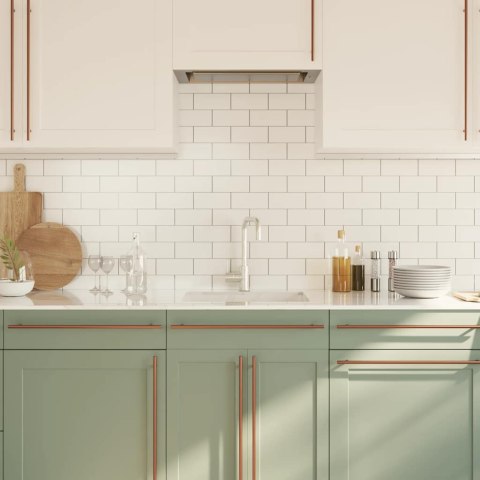 UCHWYTY DO SZAFEK 5 SZT. BRĄZ 480MM STAL NIERDZEWNA