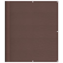 PARAWAN BALKONOWY OSŁONA NA BALKON TARAS BRĄZOWY 120X700CM WODOODPORNY