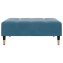 VidaXL Podnóżek, niebieski, 77x55x31 cm, aksamit