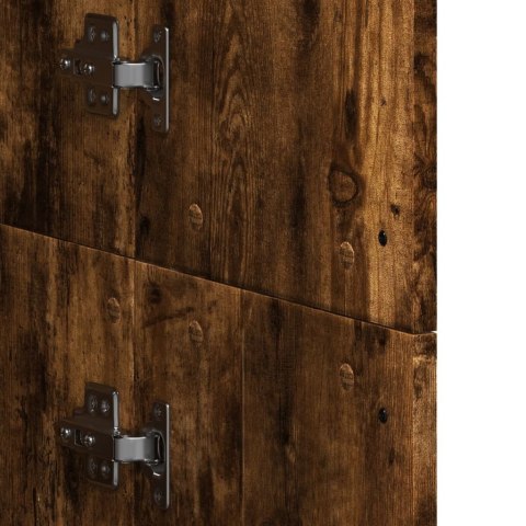 WYSOKA SZAFKA PRZYDYMIONY DĄB 60X35X180CM