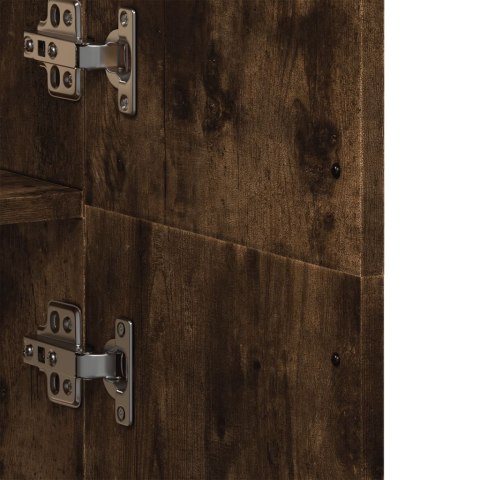 WYSOKA SZAFKA PRZYDYMIONY DĄB 70X35X180CM