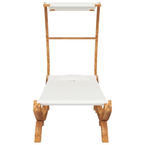 HAMAK Z ZADASZENIEM 100X198X150CM LITE DREWNO ŚWIERKOWE