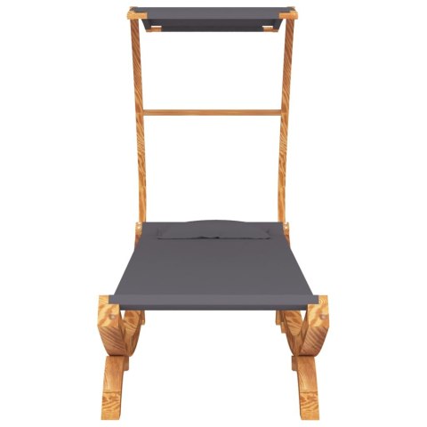 HAMAK Z ZADASZENIEM 100X198X150CM LITE DREWNO ŚWIERKOWE