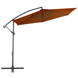 WISZĄCY PARASOL ZE SŁUPKIEM ALUMINIOWYM TERAKOTOWY 300CM