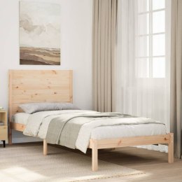 DŁUŻSZE ŁÓŻKO BEZ MATERACA 90X210CM LITE DREWNO