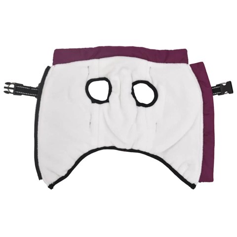 PŁASZCZ UBRANKO DLA PSA Z SZELKAMI WODOODPORNY FIOLETOWY L28