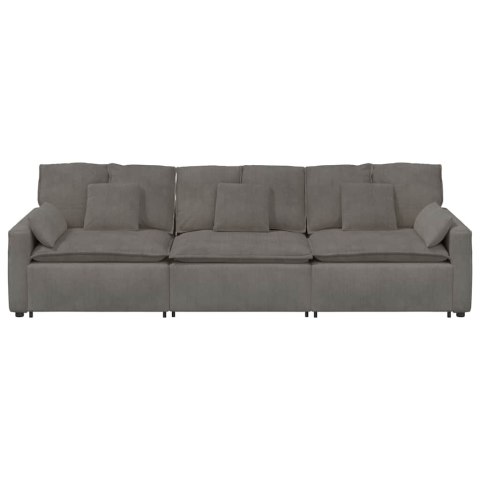 SOFA MODUŁOWA Z PODUSZKAMI JASNOSZARA