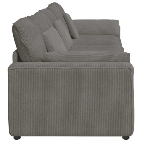 SOFA MODUŁOWA Z PODUSZKAMI JASNOSZARA