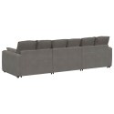 SOFA MODUŁOWA Z PODUSZKAMI JASNOSZARA