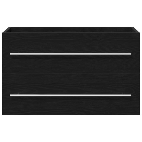 SZAFKA POD UMYWALKĘ CZARNY DĄB 80X38,5X48CM