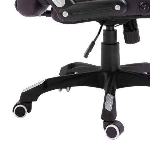 KRZESŁO BIUROWE BRĄZOWE SZTUCZNA SKÓRA