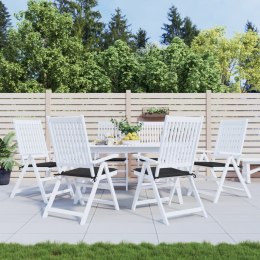 PODUSZKI NA KRZESŁA OGRODOWE 6 SZT. CZARNE 50X50X3CM
