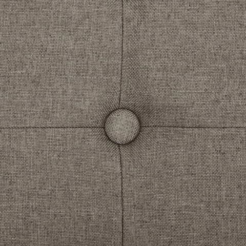 SKŁADANA ŁAWKA ZE SCHOWKIEM KOLOR TAUPE SZTUCZNY LEN