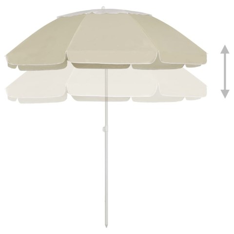 PARASOL PLAŻOWY PIASKOWY ŻÓŁTY 300CM