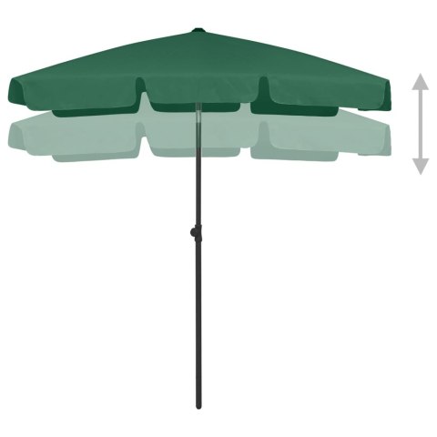 PARASOL PLAŻOWY ZIELONY 180X120CM