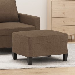 PODNÓŻEK BRĄZOWY 60X50X41CM TAPICEROWANY TKANINĄ