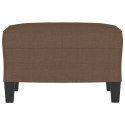 PODNÓŻEK BRĄZOWY 60X50X41CM TAPICEROWANY TKANINĄ