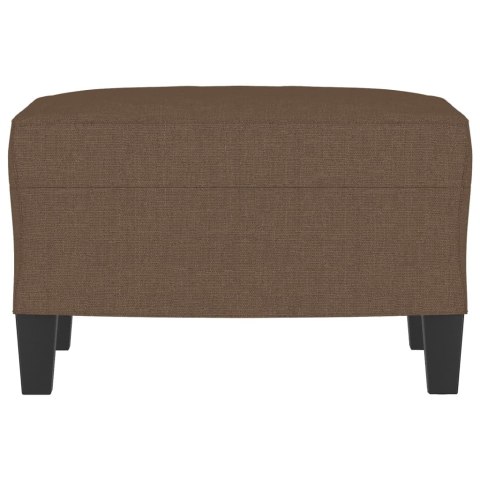 PODNÓŻEK BRĄZOWY 60X50X41CM TAPICEROWANY TKANINĄ