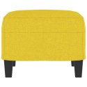 PODNÓŻEK JASNOŻÓŁTY 60X50X41CM TAPICEROWANY TKANINĄ