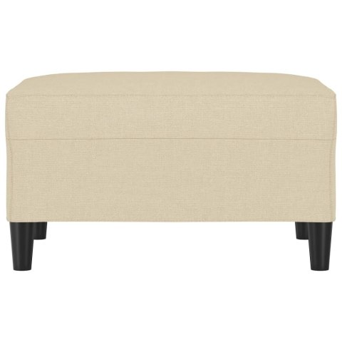 PODNÓŻEK KREMOWY 70X55X41CM TAPICEROWANY TKANINĄ