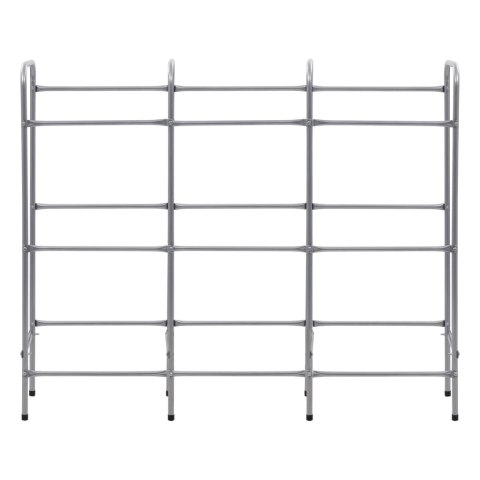REGAŁ MAGAZYNOWY NA 9 SKRZYNEK SREBRNY 145X33X116CM STAL
