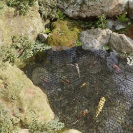 OSŁONY NA STAW 40 SZTUK OCHRONA RYB PRZED KOTAMI KRATKI NA DRAPIEŻNIKI