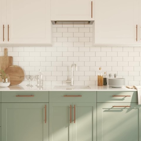 UCHWYTY DO SZAFEK 10 SZT. BRĄZ 160MM STAL NIERDZEWNA