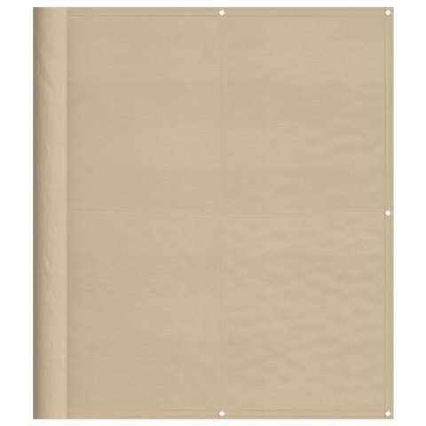 PARAWAN BALKONOWY OSŁONA NA BALKON TARAS BEŻOWY 120X700CM WODOODPORNY