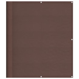 PARAWAN BALKONOWY BRĄZOWY 120X1000CM 100% POLIESTER OXFORD