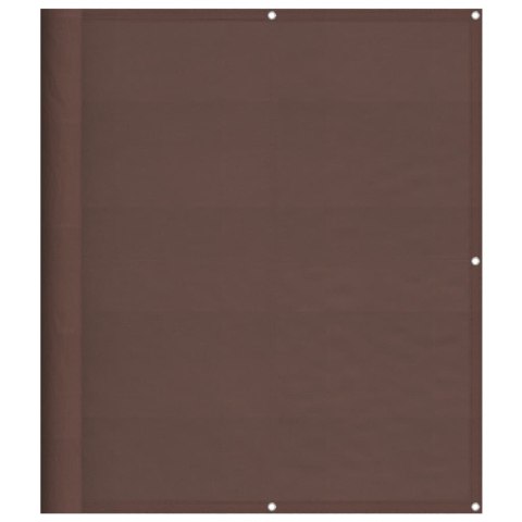 PARAWAN BALKONOWY BRĄZOWY 120X1000CM 100% POLIESTER OXFORD