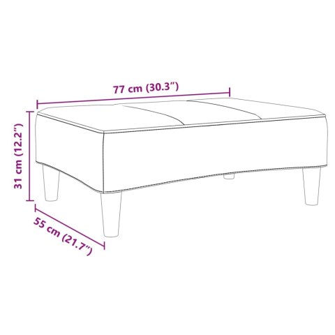 PODNÓŻEK CIEMNOSZARY 77X55X31CM AKSAMIT