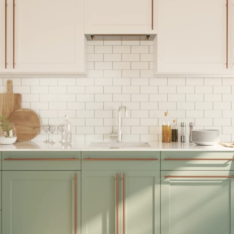 UCHWYTY DO SZAFEK 20 SZT. BRĄZ 480MM STAL NIERDZEWNA