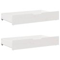 SZUFLADY POD ŁÓŻKO 2 SZT BIAŁE 95X55X16CM DREWNO SOSNOWE