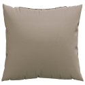 PODUSZKI OZDOBNE 4 SZT. TAUPE 40X40CM TKANINA