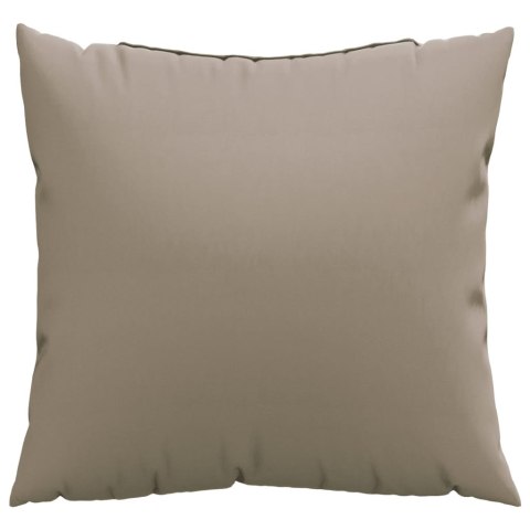 PODUSZKI OZDOBNE 4 SZT. TAUPE 40X40CM TKANINA