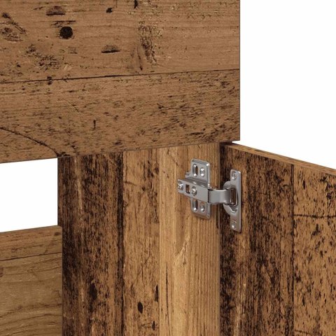 SZAFKA ŁAZIENKOWA Z LUSTREM STARE DREWNO