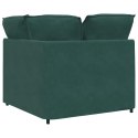 MODUŁOWY NAROŻNIK SOFA Z PODUSZKAMI CIEMNOZIELONY 100CM
