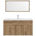 3-CZĘŚCIOWY ZESTAW MEBLI ŁAZIENKOWYCH DĄB ARTISAN